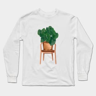 Trendy Plant Art, Botanical illustration, Anthurium 63 Long Sleeve T-Shirt